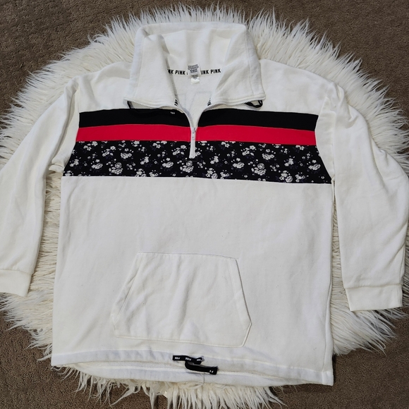 VS PINK SWEATSHIRT floral  OUTFIT.  sweatshirt oversized large, leggings XL - Picture 5 of 14